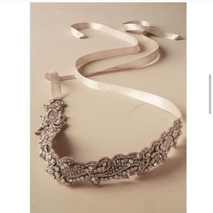 BHLDN Deepa Pearly Primrose Bridal Sash